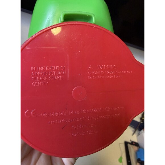 M&M's Collectible Spinning Candy Dispenser & Blue M&M Plush Drummer Lot of 2 - Picture 7 of 15